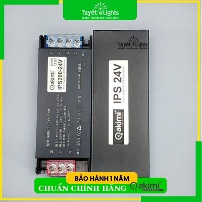 AKIMI - Bộ Nguồn Tổ Ong Dùng Cho Led Dây 24V Trong Nhà AKIMI 200W | IPS200-24V